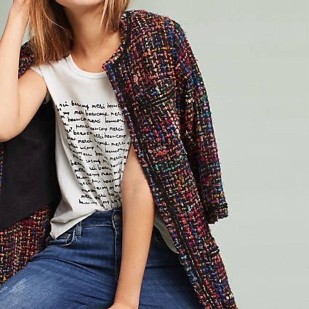 Anthropologie ett:twa Tweed Berwyn Jacket - Picture 2 of 14